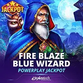 Fire Blaze: Blue Wizard™ Powerplay Jackpot on MAE44